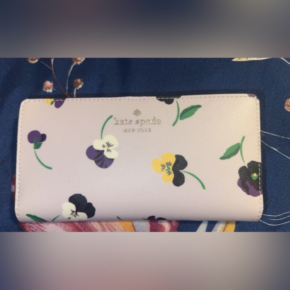 Kate spade purple floral purse - Picture 3 of 9